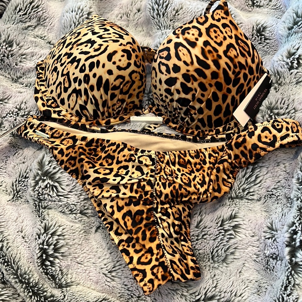 NWT Women’s Victoria Secret Animal Print Bikini - Picture 1 of 5